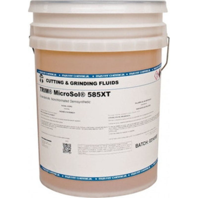 Master Fluid Solutions TRIM MicroSol 585XT 5 Gal Pail Cutting & Grinding Fluid Semisynthetic, For Use on Copper, Iron, Steel, Titanium MS585XT/5 – 72761778