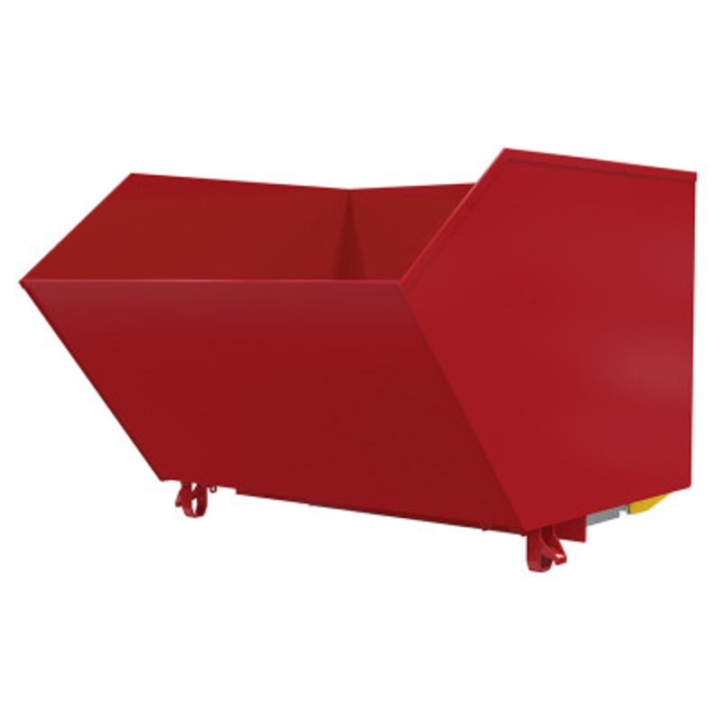 Steel HD Bump and Dump Hopper, 1-1/2 Cu Yd, 6,000 lb., Blue Red