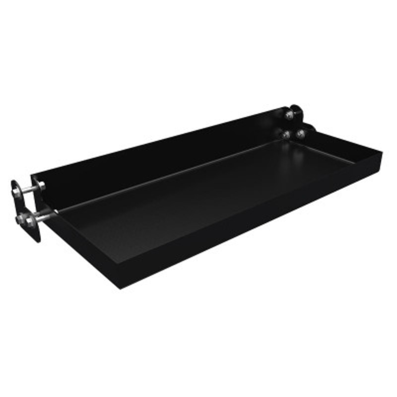 Steel Ladder Tool Tray, 23-9/16in Width, Black