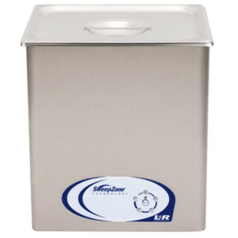 L&R Ultrasonics 4.25 Gal Bench Top Water-Based Ultrasonic Cleaner 4 x 11-3/4 x 6 Inside Tank Dimensions AG902 – 05636238