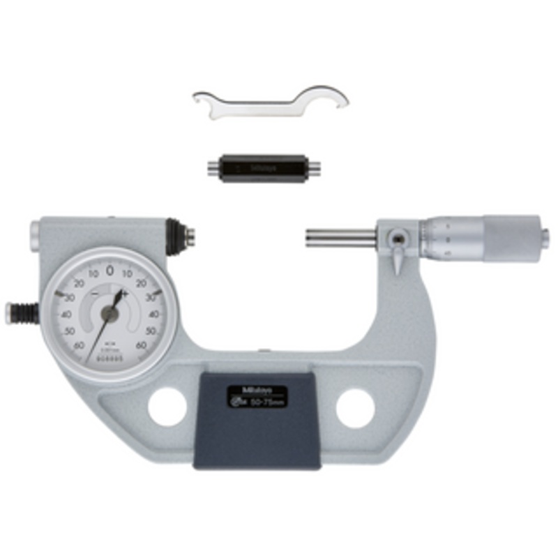 Mitutoyo Indicating Micrometer w/ Button Left, 50-75mm – 510-123