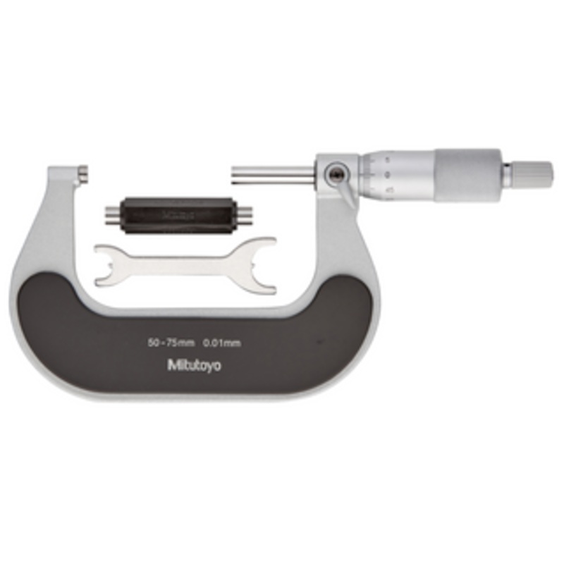 Mitutoyo Outside Micrometer with Heat Insulation Plate 50-75mm – 102-303
