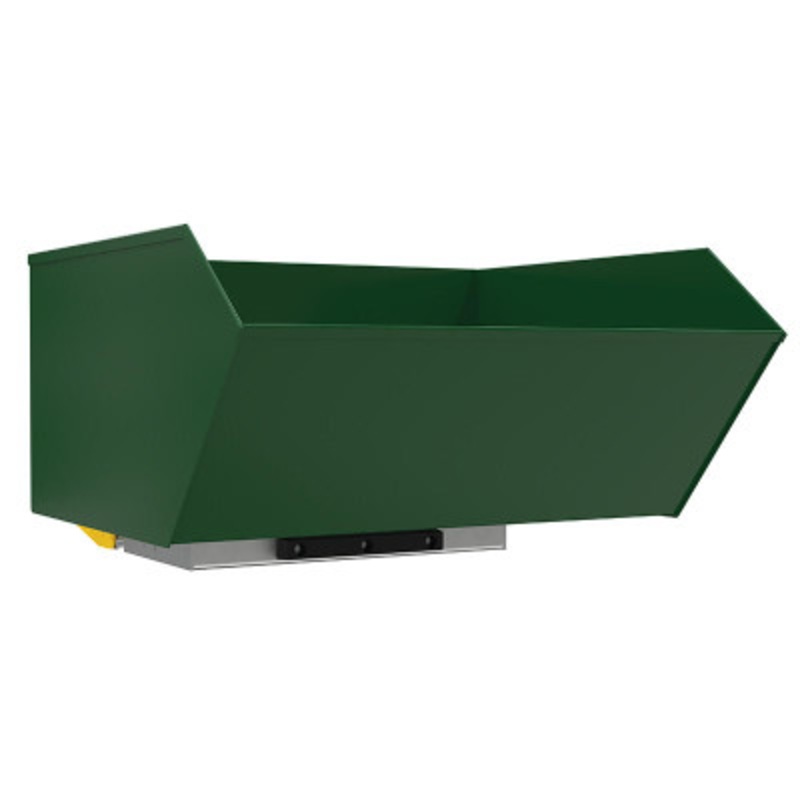 Steel Medium Duty Bump and Dump Hopper, 1 Cu Yd, 4,000 lb., Green