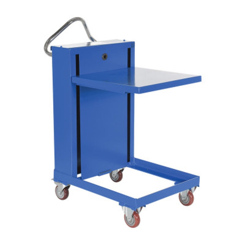Steel Self Elevating Spring Table 20in x 20in 230 lb., Blue