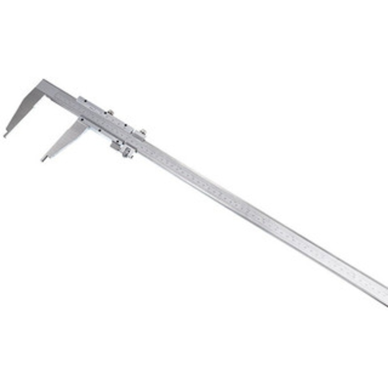 Dasqua Long Jaw Vernier Caliper W/Fine Adjustment, 0-40/0-1000mm Range – 1300-0015