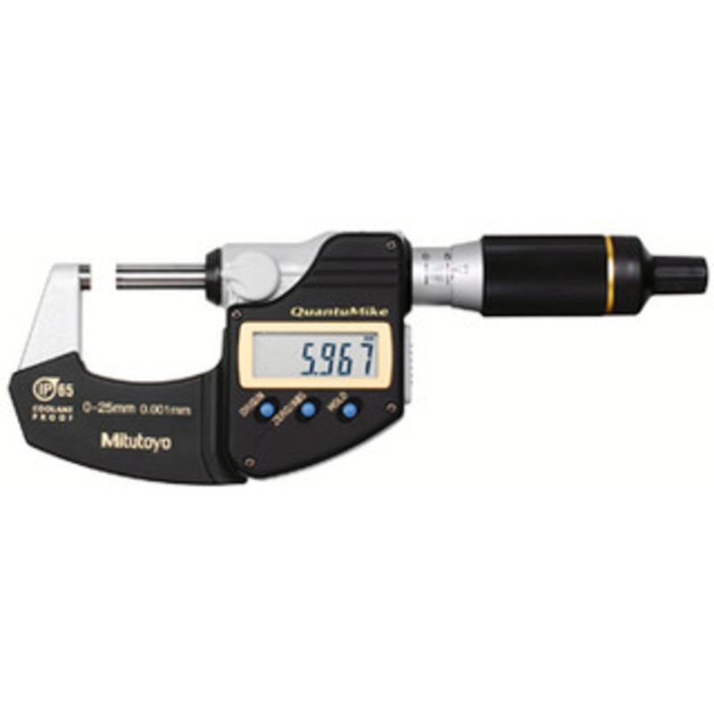 Mitutoyo Digital Micrometer QuantuMike IP65 Metric, w/o Output, 0-25mm – 293-145-30