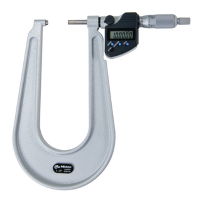 Mitutoyo Digital Sheet Metal Micrometer, 1-2in/25.4-50.8mm – 389-352-30