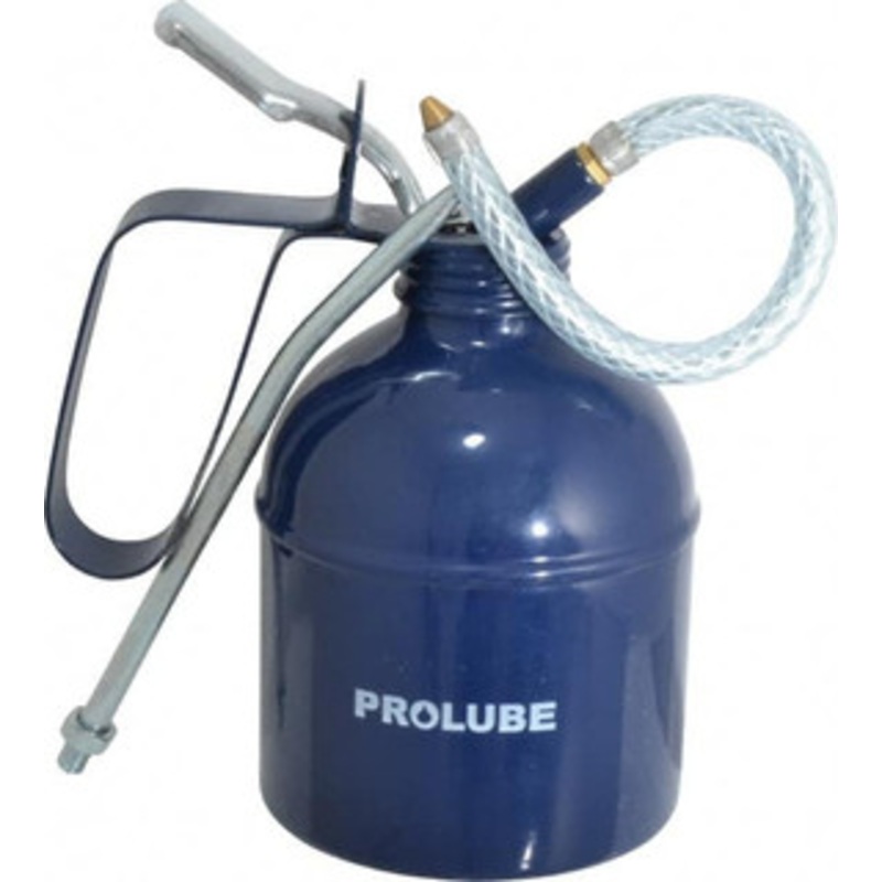 PROLUBE 500 mL Capcity, 7 Long Flexible Spout, Lever-Type Oiler Brass Pump, Steel Body, Powder Coated MP23RB/F – 01057447