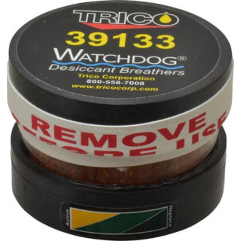 Trico 1/2 Thread, 3-1/4 Diam, 2 High, 10 CFM Air Flow, ABS Plastic and Impact Modified Acrylic Dessicant Breather -28.89 to 93.33C, FNPT 39133 – 01139112