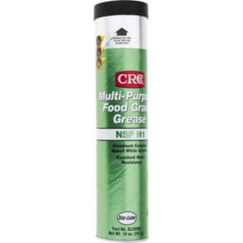 CRC 14 oz Cartridge Aluminum Standard Grease Fitting Food Grade, 300F Max Temp 1007923 – 02190965