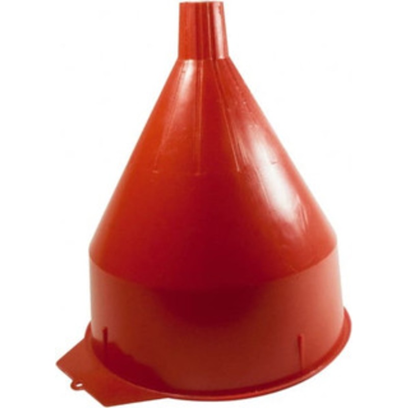 Funnel King 6 Qt Capacity Polyethylene Funnel 8-1/4 Mouth OD, 1-5/16 Tip OD, 1-5/8 Straight Spout, Red 32006 – 50868314