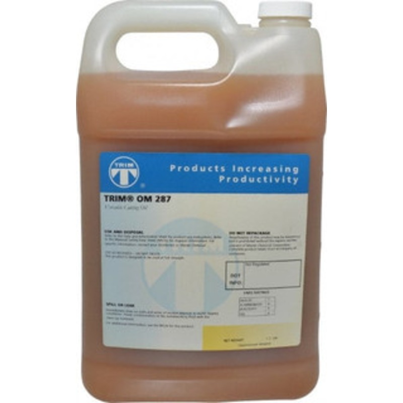 Master Fluid Solutions TRIM OM 287 1 Gal Bottle Cutting Fluid Straight Oil, For Use on Ferrous Metals & Nonferrous Metals OM287/1 – 02602878