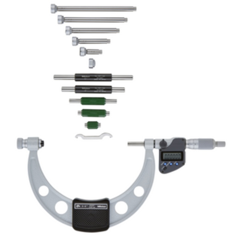 Mitutoyo Digital Micrometer 400-500mm Series 340 with Interchangeable Anvils – 340-521