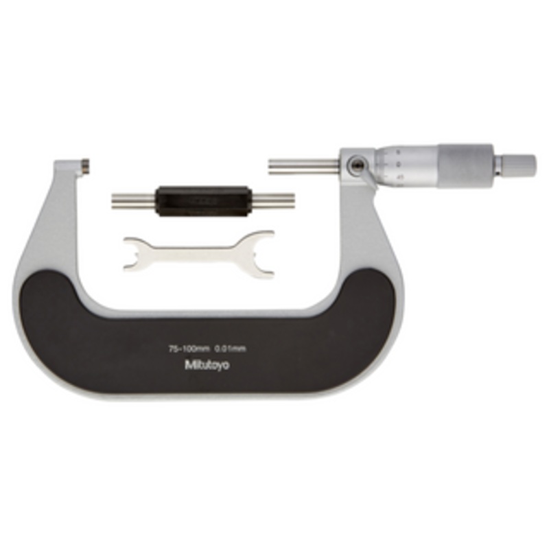 Mitutoyo Outside Micrometer with Heat Insulation Plate 75-100mm – 102-304