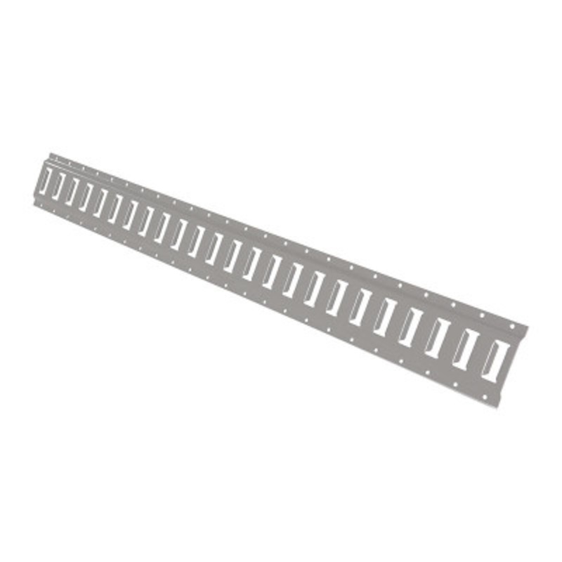 Steel E-Track, 4 Ft. Length, 1 Pack, Gray