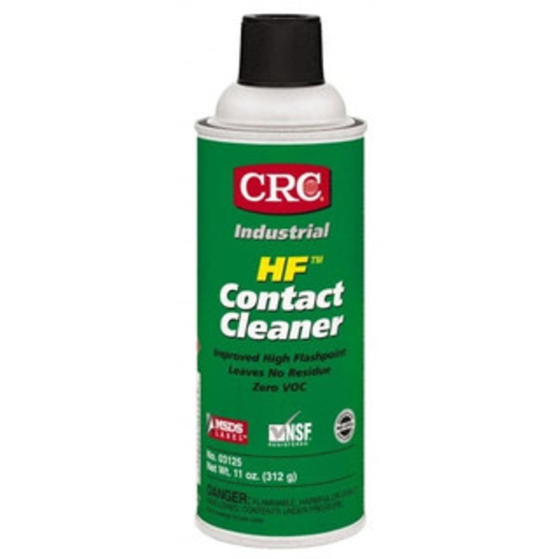 CRC 11 Ounce Aerosol Contact Cleaner 205F Flash Point, 45,700 Volt Dielectric Strength, Flammable, Food Grade, Plastic Safe 1003403 – 02983054