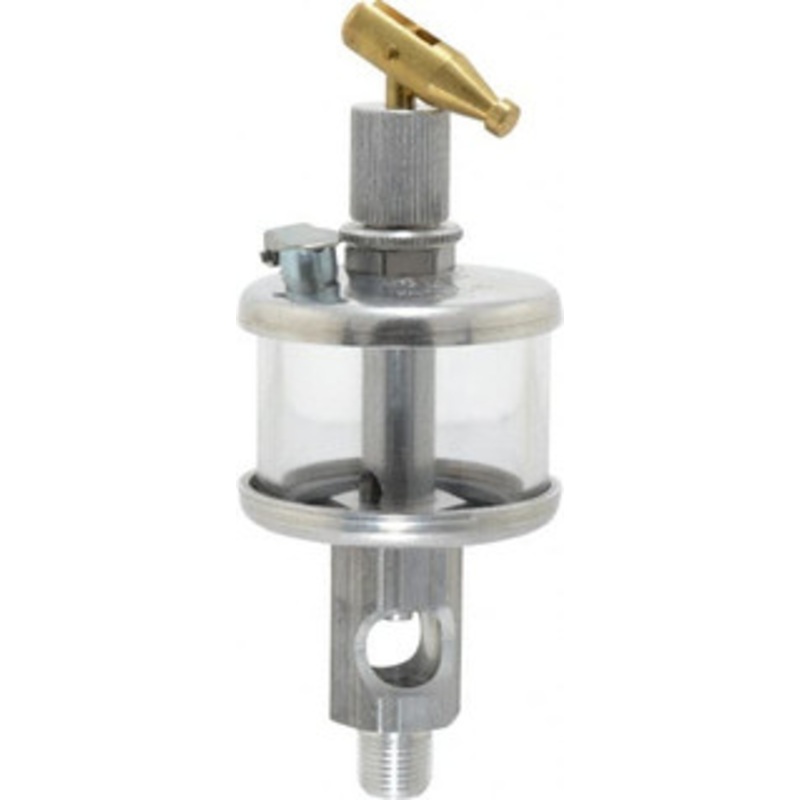 LDI Industries 1 Outlet, Polymer Bowl, 18.5 mL Manual-Adjustable Oil Reservoir 1/8 NPTF Outlet, 1-1/2 Diam x 4-9/16 High, 71.11C Max RDF101-01 – 03239928