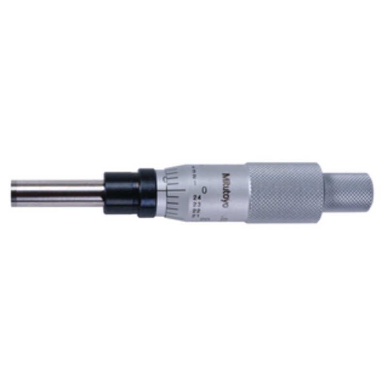 Mitutoyo Micrometer Head, Non-rotating Spindle, 0-1 – 153-207