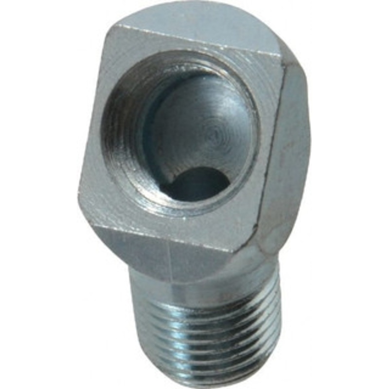 PROLUBE 45 Head Angle, 1/8-27 NPT Steel Grease Fitting Adapter 1/2 Hex ADPS451-8M1-8F5 – 85062362