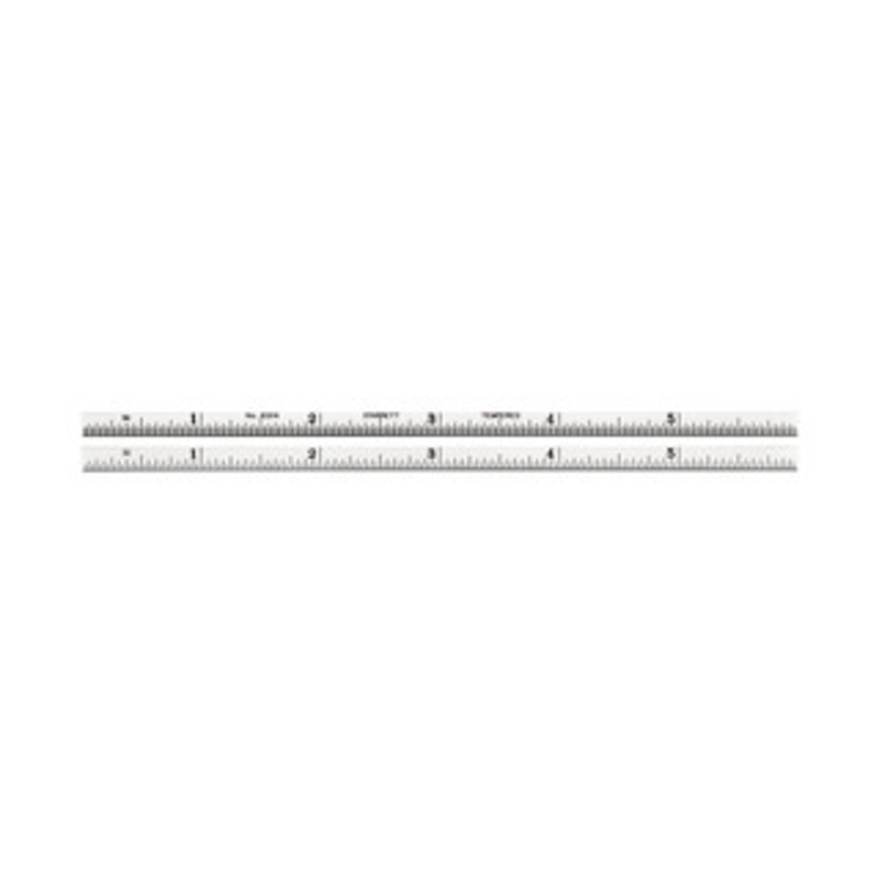 Starrett Steel Rule with Inch Graduations, 6, EDP 52694 – 610N-6