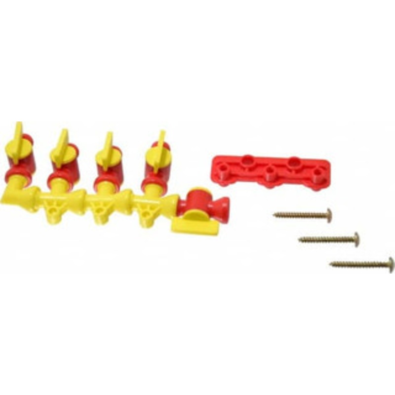 Value Collection 1/4 Hose Inside Diam, Coolant Hose Manifold For Use with Snap Together Hose System, 6 Pieces 649.31376109 – 48485486