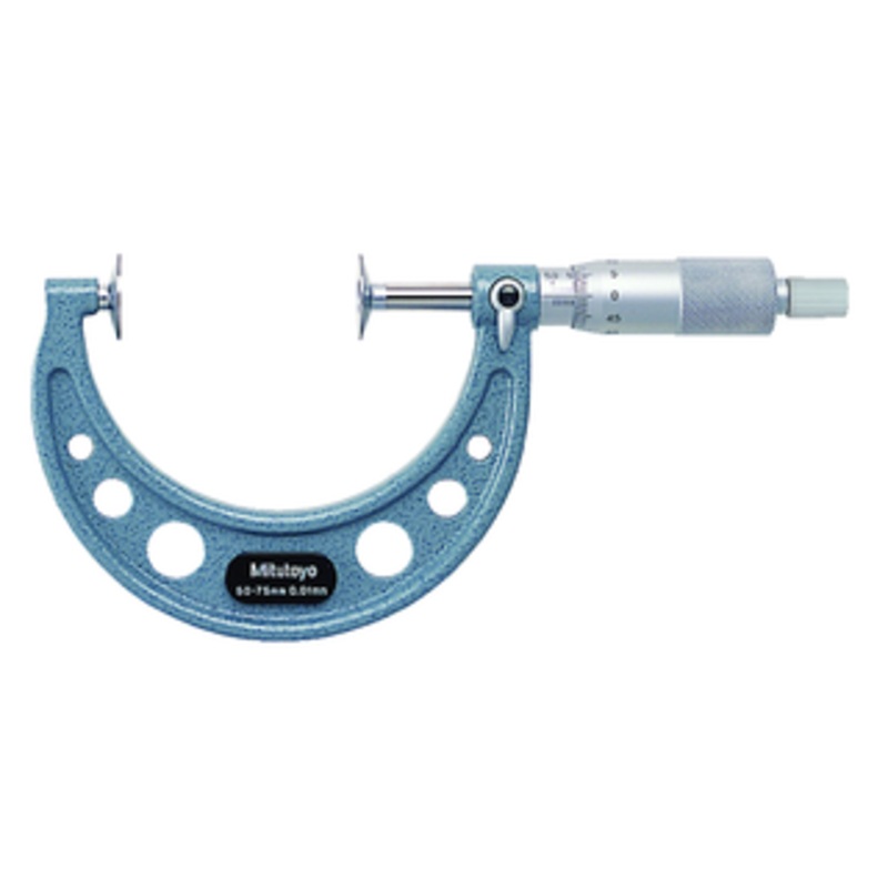 Mitutoyo Disk Micrometer, Mechanical, 75-100mm – 123-104