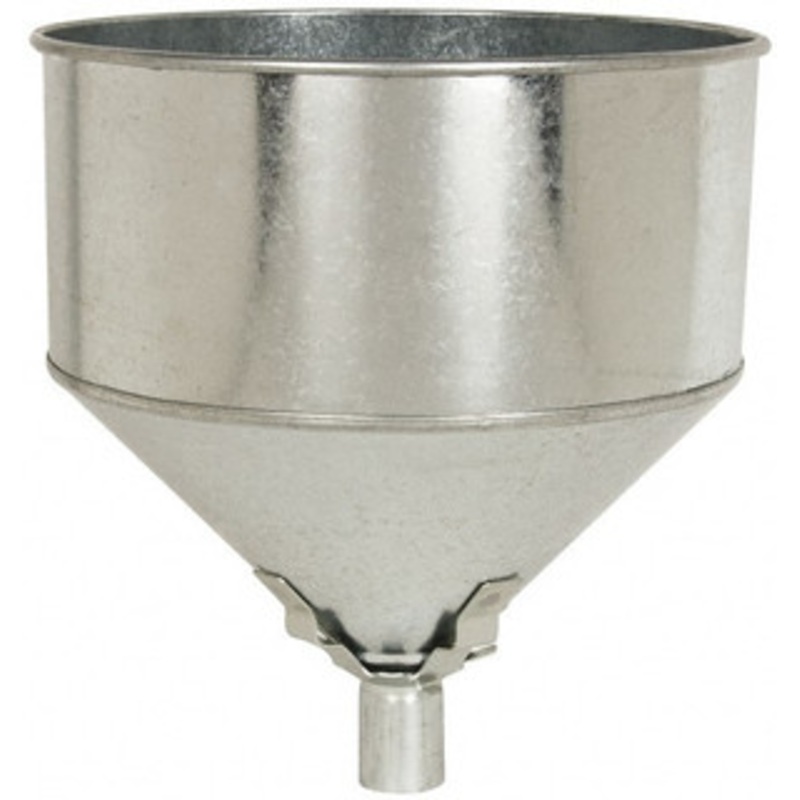 Plews Stant 8 Qt Capacity Steel Funnel 9-1/2 Mouth OD, 1 Tip OD, Straight Spout 1707306 – 63725642