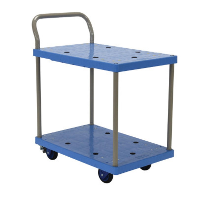 Truck Double Deck, Floor Brake 31-5/8 x 17-7/8 x 33-7/8in 330lb