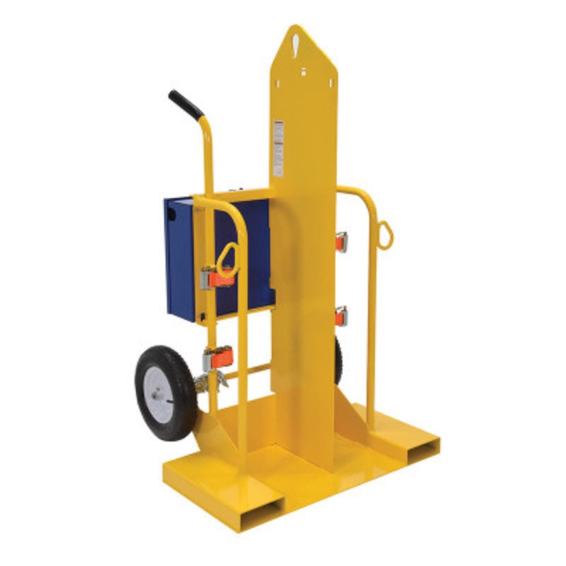 Welding Cylinder Torch Cart, 34-9/16 x 40-1/4 x 66-3/8in,