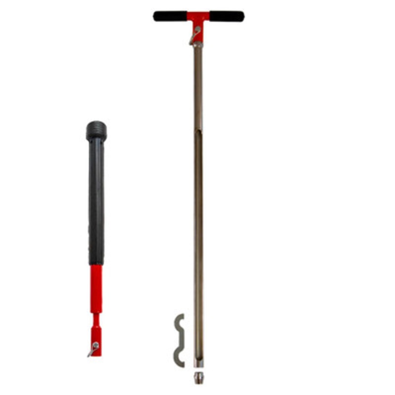 1in x 36in Tip Soil Probe (24in Window) Slide Hammer Kit, Hex Pin