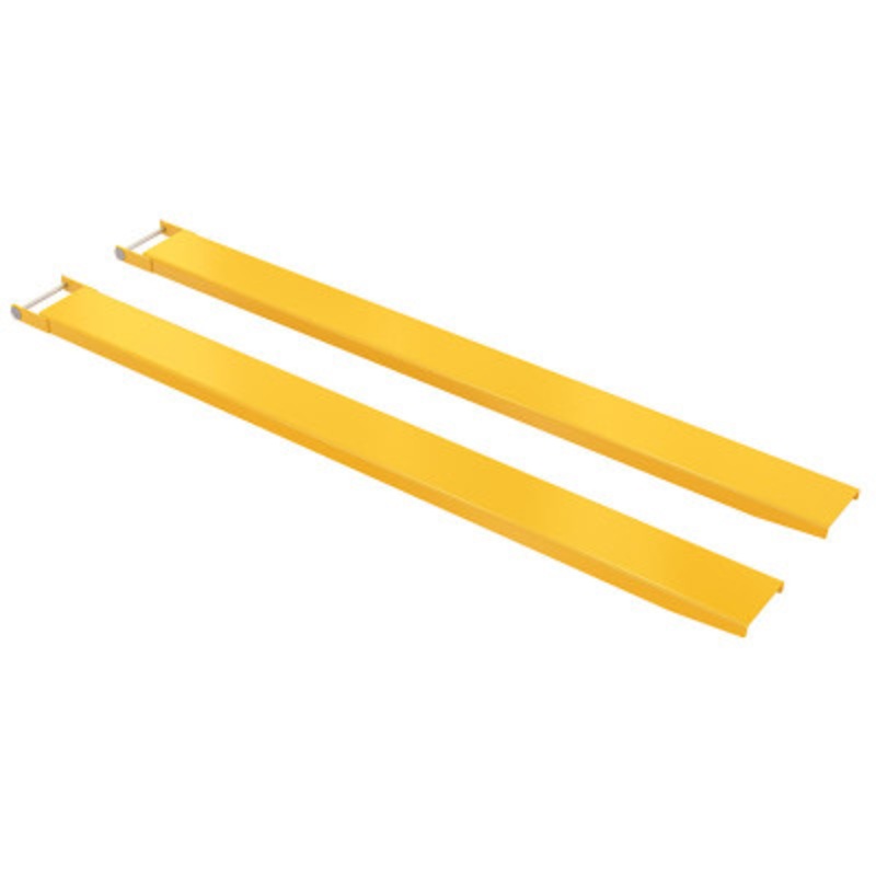 96 Fork Extensions: Steel Pin Style, 8 x 96, 4,000 lb., Yellow