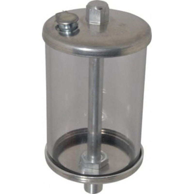 LDI Industries 1 Outlet, Polymer Bowl, 236.6 mL No Flow Control Oil Reservoir 1/4 NPTF Outlet, 2-1/2 Diam x 5-3/8 High, 60C Max R107-02 – 03239712