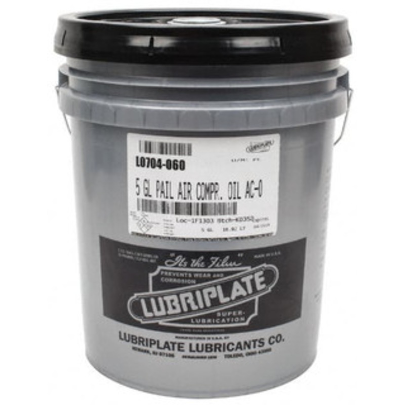 Lubriplate 5 Gal Pail, ISO 32, SAE 10, Air Compressor Oil 137 Viscosity (SUS) at 100F, 43 Viscosity (SUS) at 210F, Series AC-0 L0704-060 – 00424838