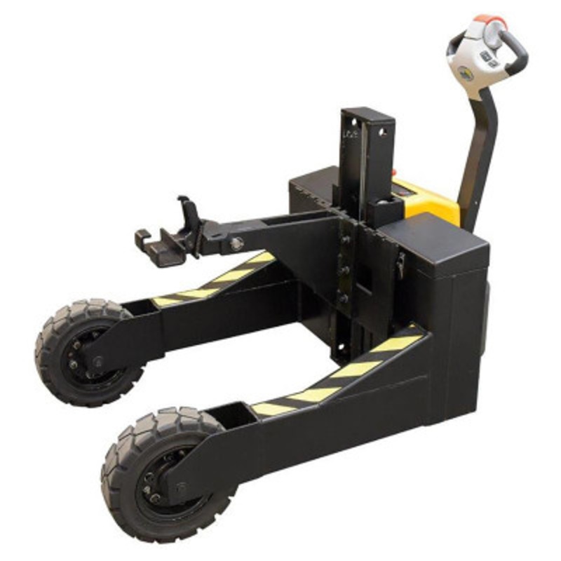 Rough Terrain Pallet Truck Manual Locking Hitch Attachment, Blk