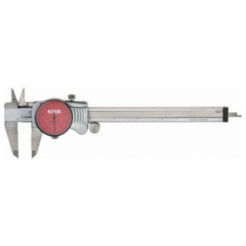 SPI Dial Caliper, Extra Smooth Movement, 0-6, Red Dial – 17-987-9