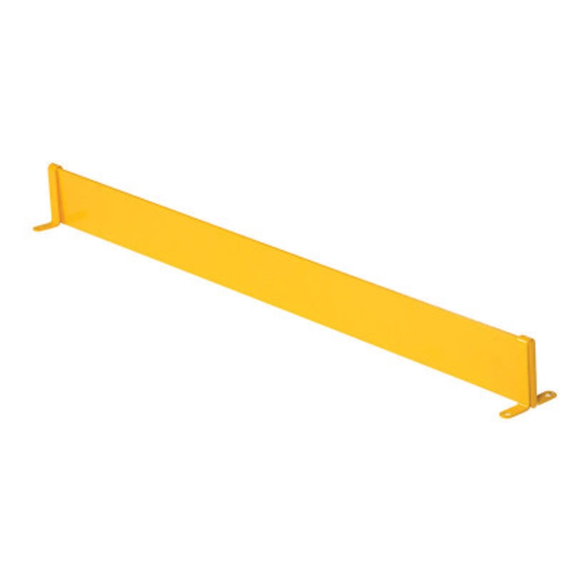Square Safety Handrail Toe Board, 44-5/8 x 3-7/8 x 4in, Yellow