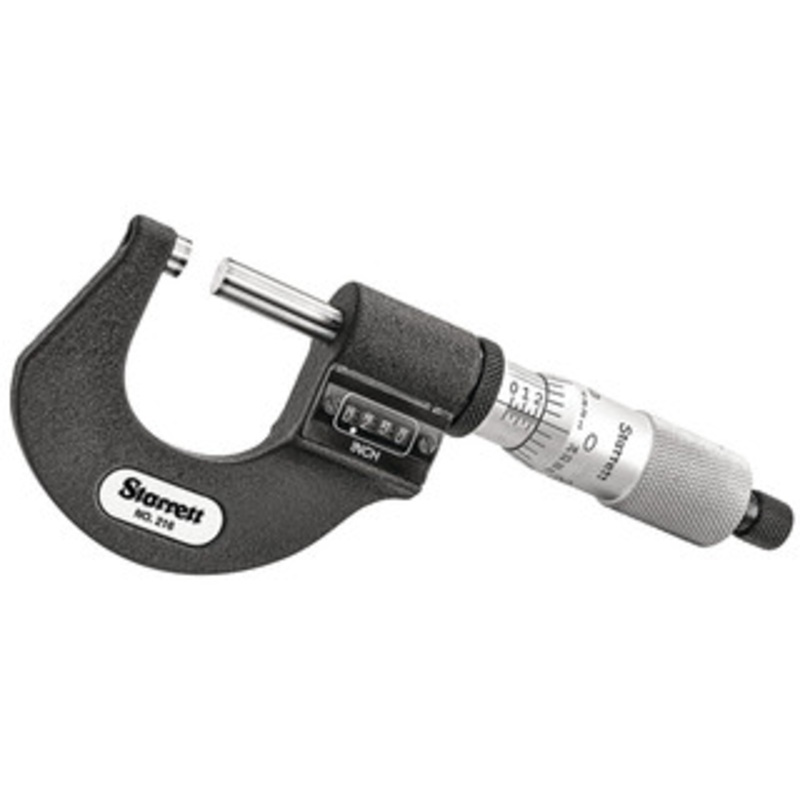 Starrett Digital Rachet Thimble Micrometer w/ SLC, 0-1, EDP 66904 – T216XRL-1-SLC
