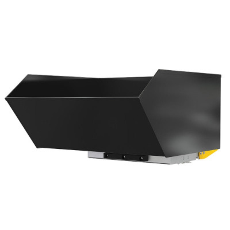 Steel Medium Duty Bump and Dump Hopper, 1 Cu Yd, 4,000 lb., Black