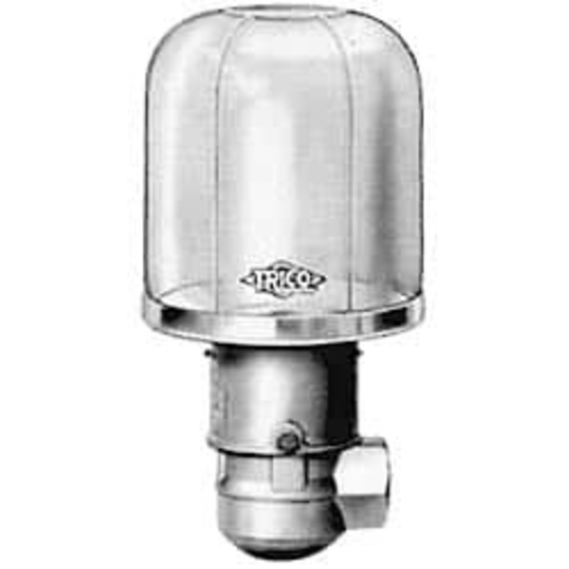 Trico 1 Outlet, Plastic Bowl, 8 Ounce Constant-Level Oil Reservoir 1/4 NPT Outlet, 2-5/8 Diam x 6-3/16 High 30068 – 09419243
