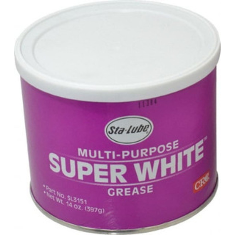 CRC 14 oz Can Lithium General Purpose Grease White, 300F Max Temp, NLGIG 1-1/2 1007874 – 48738108