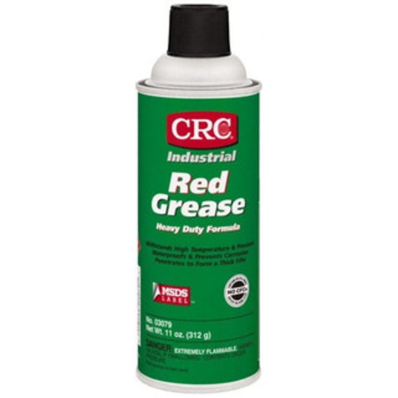 CRC 16 oz Aerosol Aluminum High Temperature Grease Red, High Temperature, 500F Max Temp, NLGIG 2 1003338 – 81731432