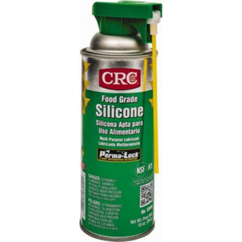CRC 16 oz Aerosol Nondrying Film/Silicone Penetrant/Lubricant Clear & White, -40F to 400F, Food Grade 1003295 – 00125773