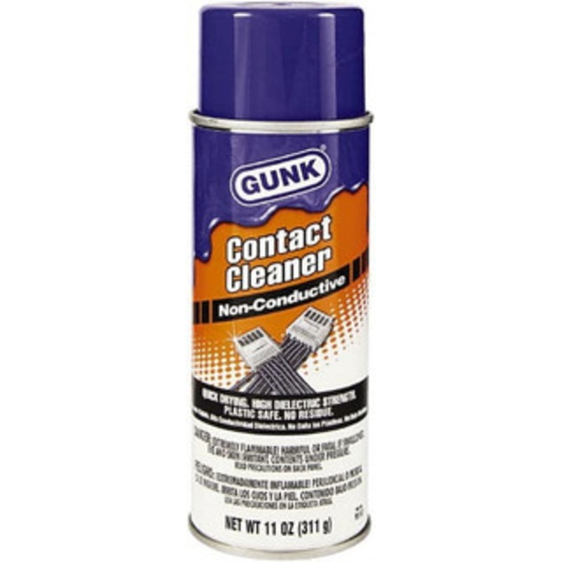 GUNK 11 Ounce Aerosol Contact Cleaner 24.8F Flash Point, Flammable PD11CC – 63313761