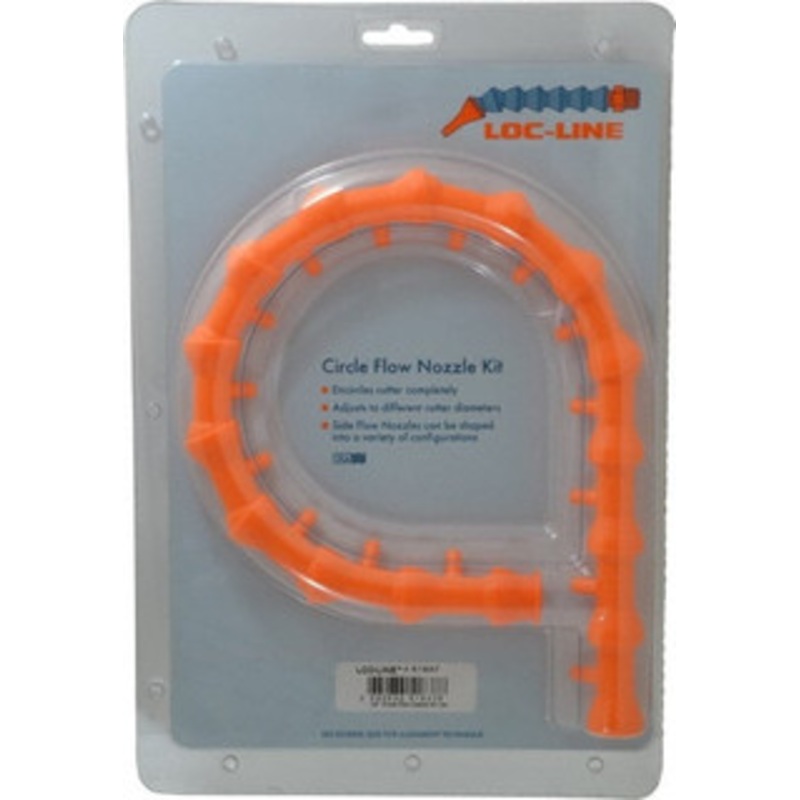 Loc-Line 1/2 Hose Inside Diam x 1/2 Nozzle Diam, Coolant Hose Nozzle Kit For Use with Loc-Line Modular Hose System, 16 Pieces 51837 – 09777350