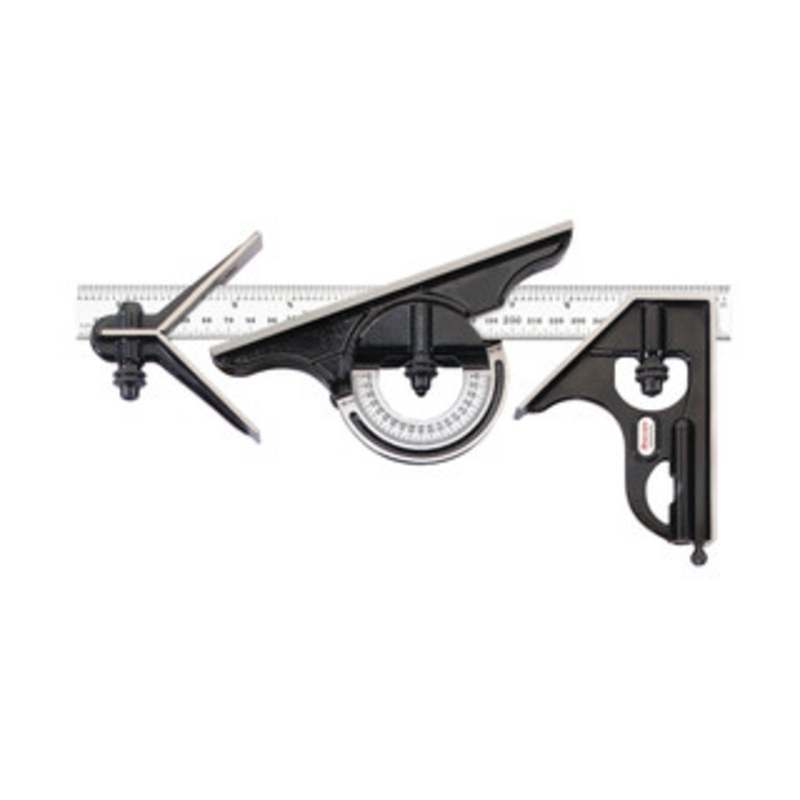 Starrett 300 and 11-3/4 Combination Set with Square, Center and Reversible Protractor Head and Blade, EDP 56422 – C434ME-300