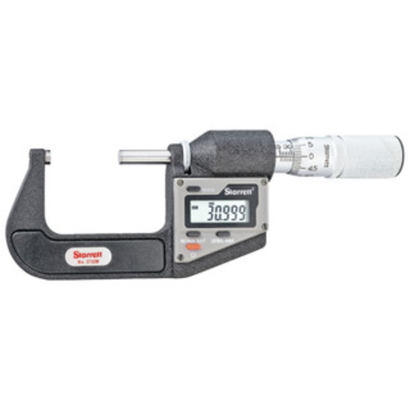 Starrett Electronic Micrometer, Friction Thimble, w/o Output, 25-50mm, EDP 12275 – 3732MEXFL-50