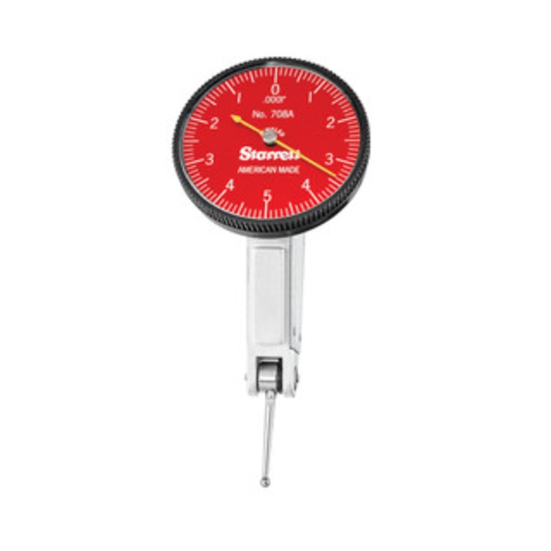 Starrett Red Dial Test Indicator with SLC & Dovetail Mount, EDP 66870 – R708ACZ-SLC