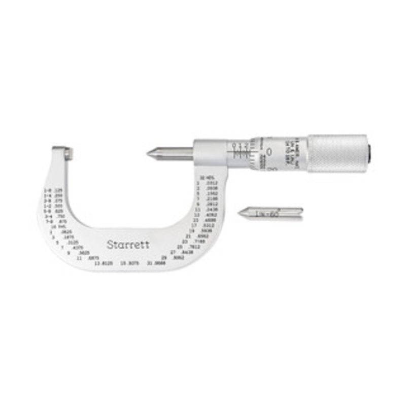 Starrett Screw Thread Micrometer, 1-2, EDP 56168 – 585DP