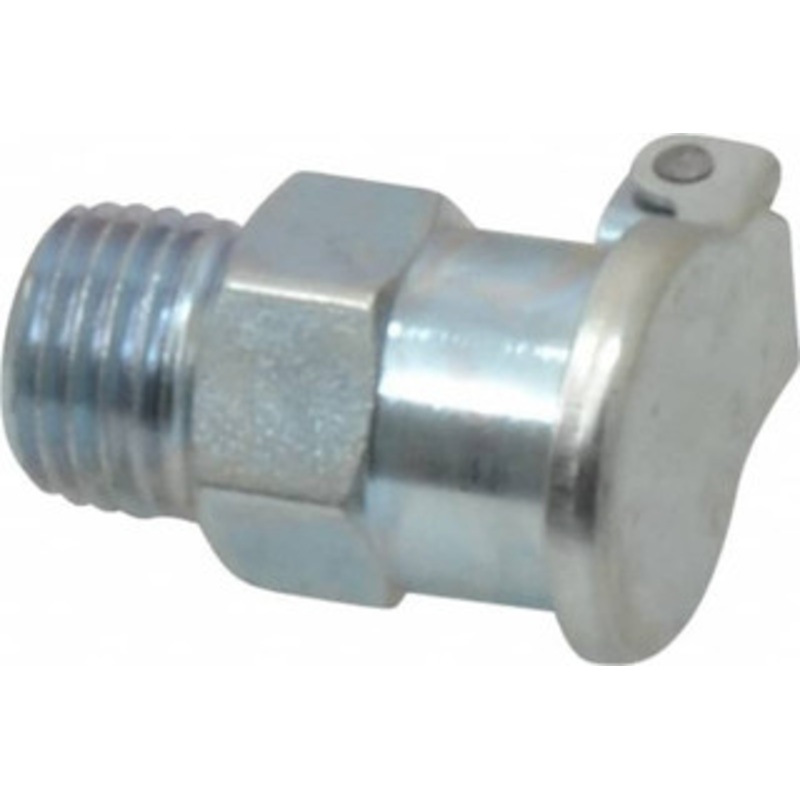 Gits Mfg 1/4-18 Thread, Steel, Zinc Plated, Threaded One Piece, Straight Oil Hole Cover 1-7/32 Drive Diam, 13/32 Drive Length, 1-5/32 Overall Height, 13/32 Thread Length, NPT Thread 00113 – 03242294