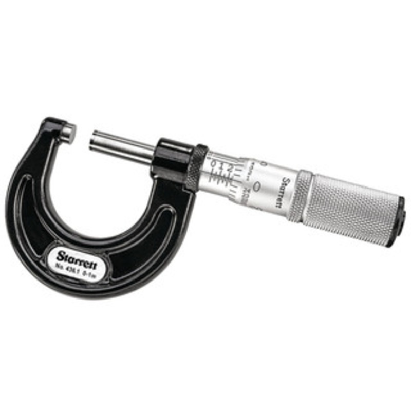 Starrett 0-1 Outside Micrometer EDP 68000 – T436.1XFL-1-SLC